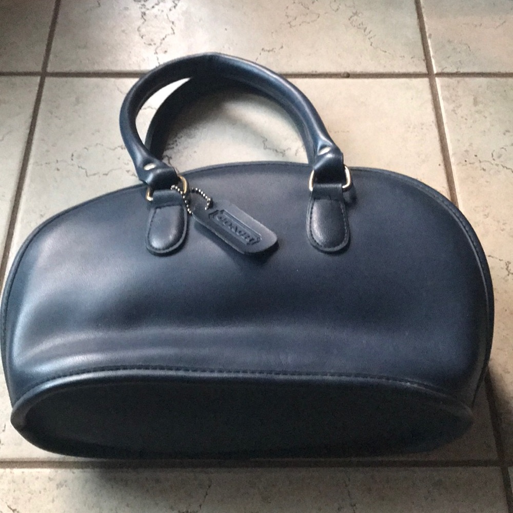 Vintage Navy Blue Coach purse